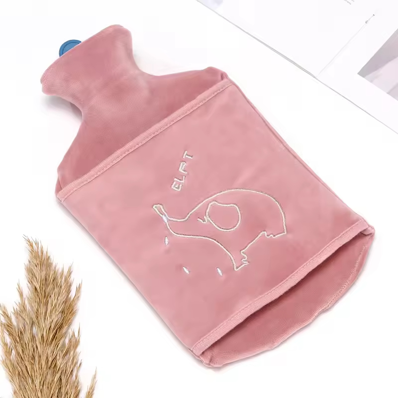 Hot Selling Plush Cute Bag Belly Rubber Belt Cover Hand Warmer Hot Water Bottle