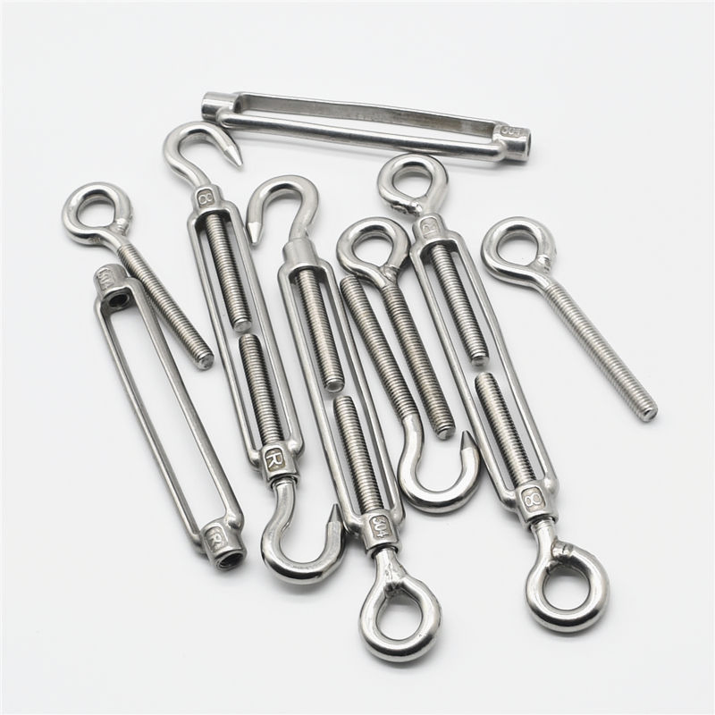 Rigging Hardware High Polished Stainless Steel DIN1480 Hook Hook Open Body Turnbuckle