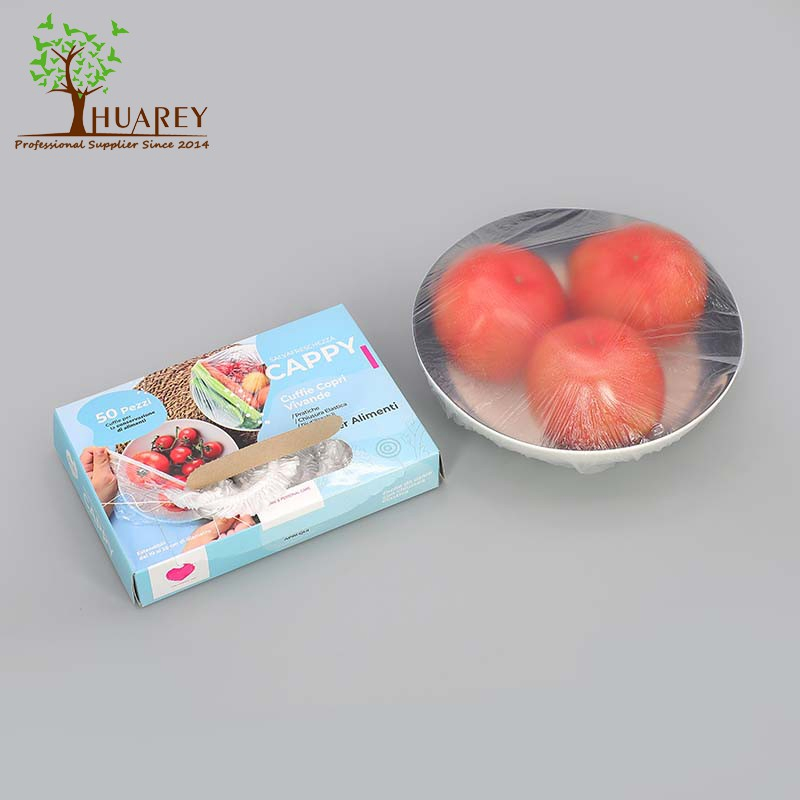Factory Price High Quality Disposable Food Grade PE Plastic Elastic Bowl Covers