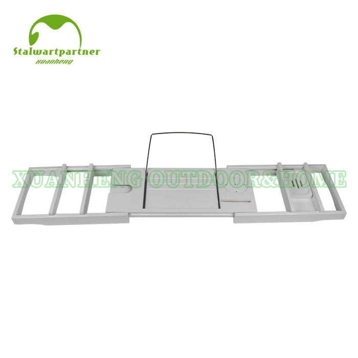 Elegant Bamboo Bath Caddy with Wine Holder for Relaxing Soaks