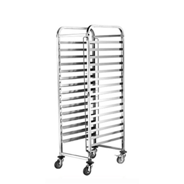 High Temperature Resistant Stainless Steel Bakery Cooling Rack Bread Pan Baking Tray Bakery Trolley