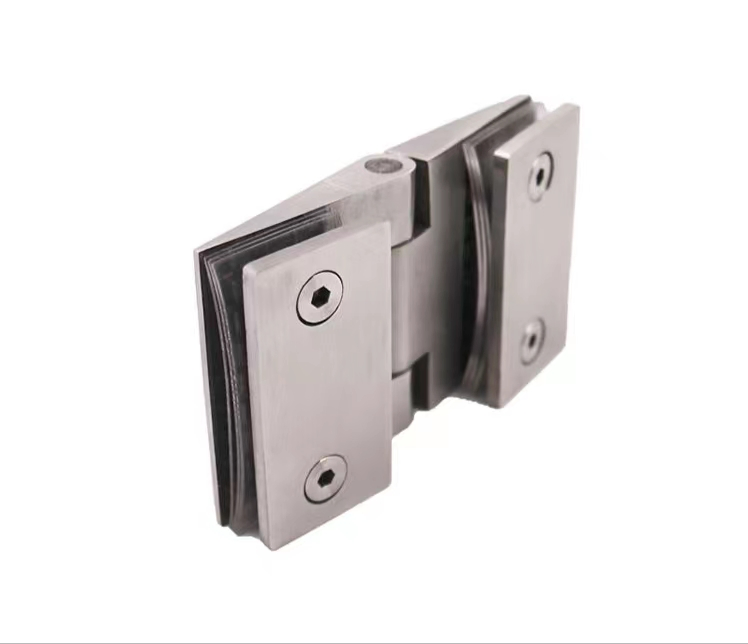 Heavy Duty Hot-Selling Tempered Glass Door Hardware Polished Mirror Stainless Steel Brass Zinc Alloy Shower Movable Glass Door Hinge China OEM Factory