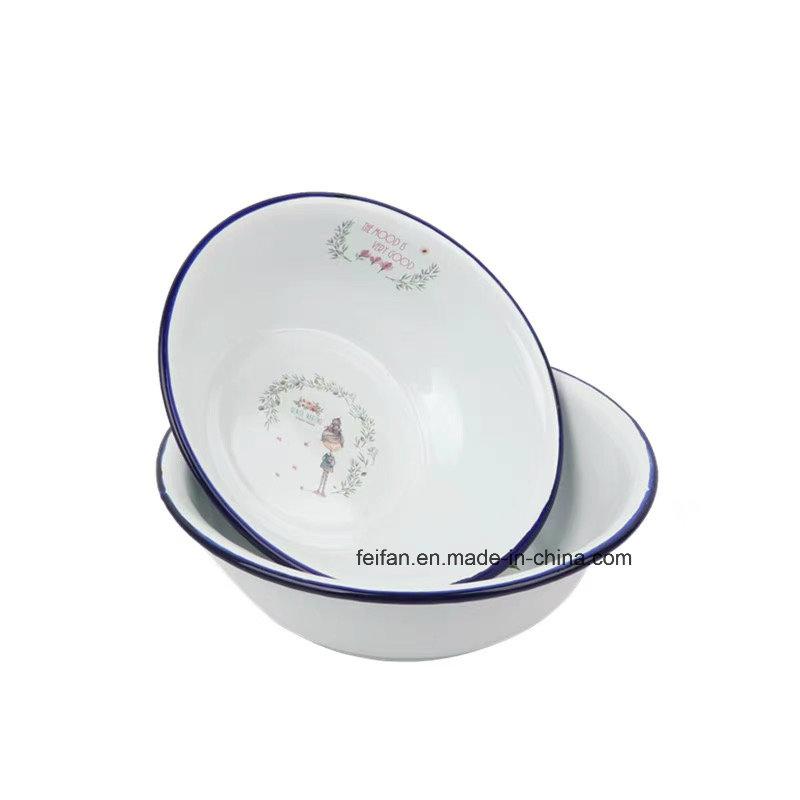 Chinese Style Hot Selling Enamel Wash Basin/Bowl for Kitchen Use