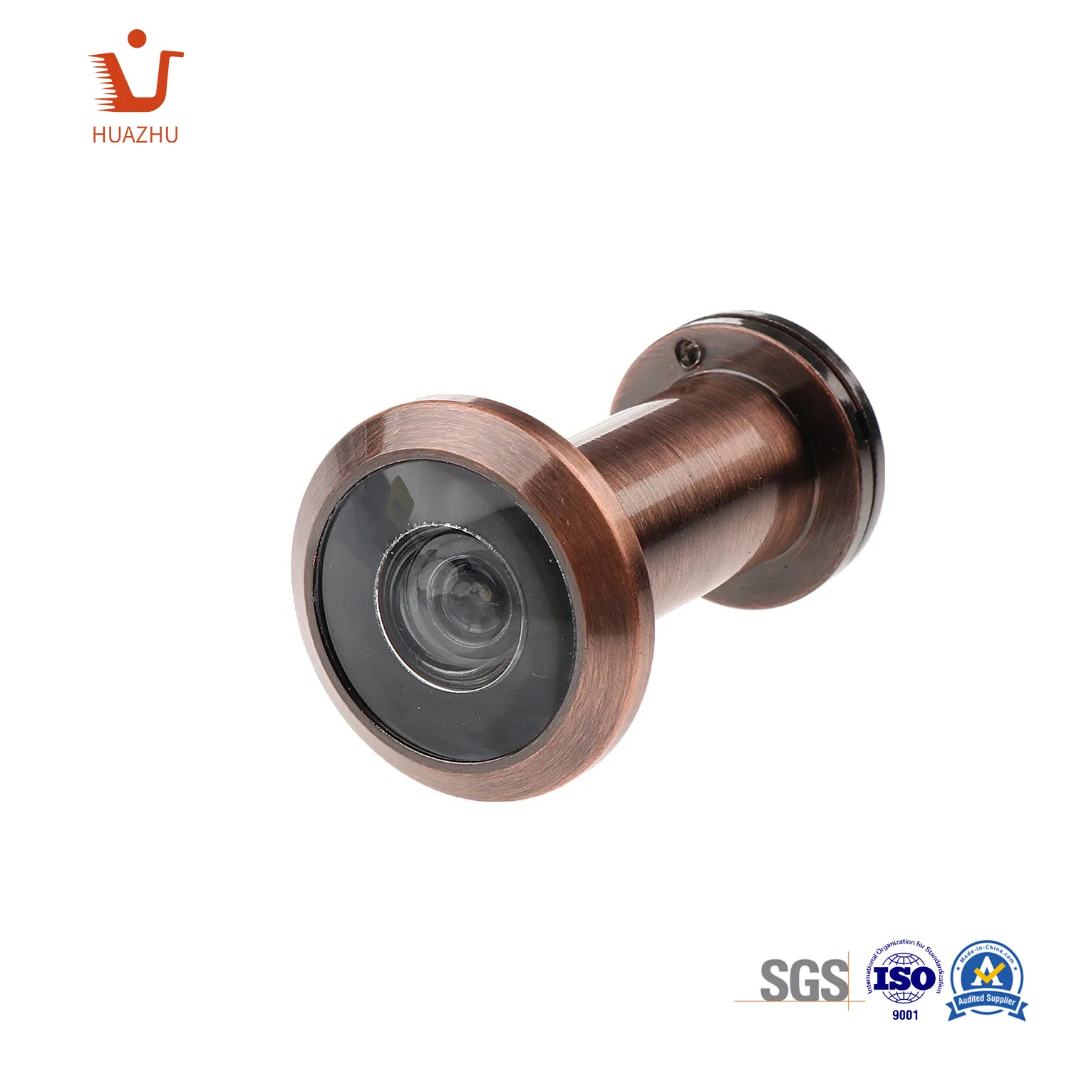 Zinc Alloy 220 Degree Peephole with Rotating Privacy Cover Safety Door Viewer
