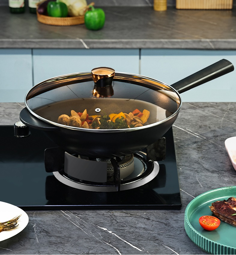 Chef-Approved Non-Toxic Aluminum Cookware Dia Casting Wok