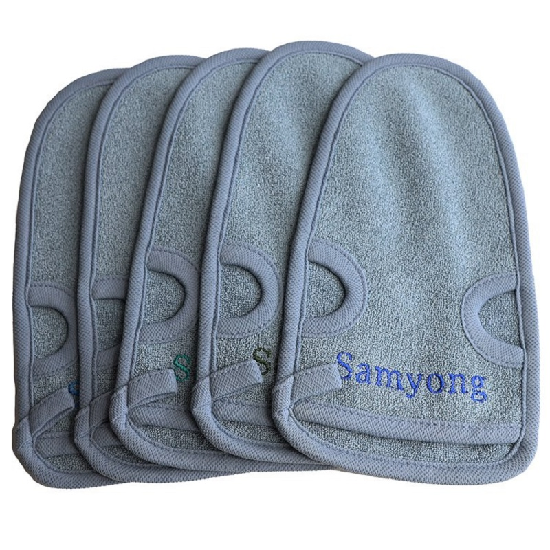 Factory Sale Exfoliating Glove Wholesale Bamboo Body Scrub Glove