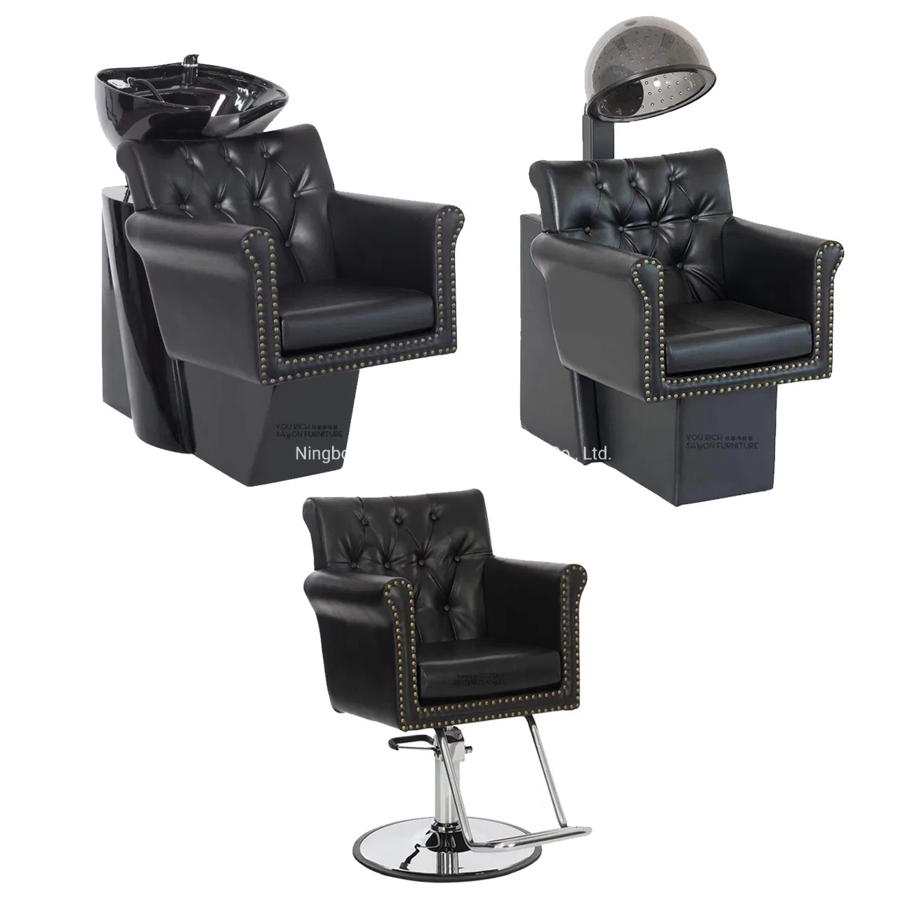a Set Salon Furniture Include Hair Dryer Styling Shampoo Chair Salon Dryer Chair