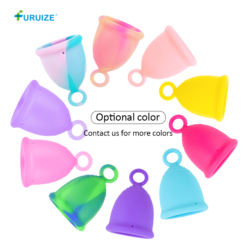 Wholesale 100% Medical Grade Silicone Lady Reusable Menstruation Cup