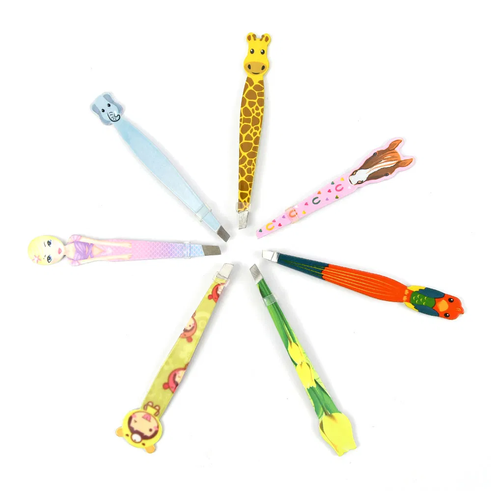 Eyelash Tool Cute Eyebrow Tweezers in Animal Shape for Girls