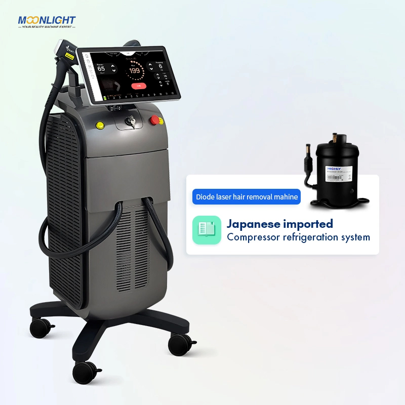 in Stock 2024 Ice Titanium 2400W 755 808 1064nm Diode Laser Hair Removal Machine