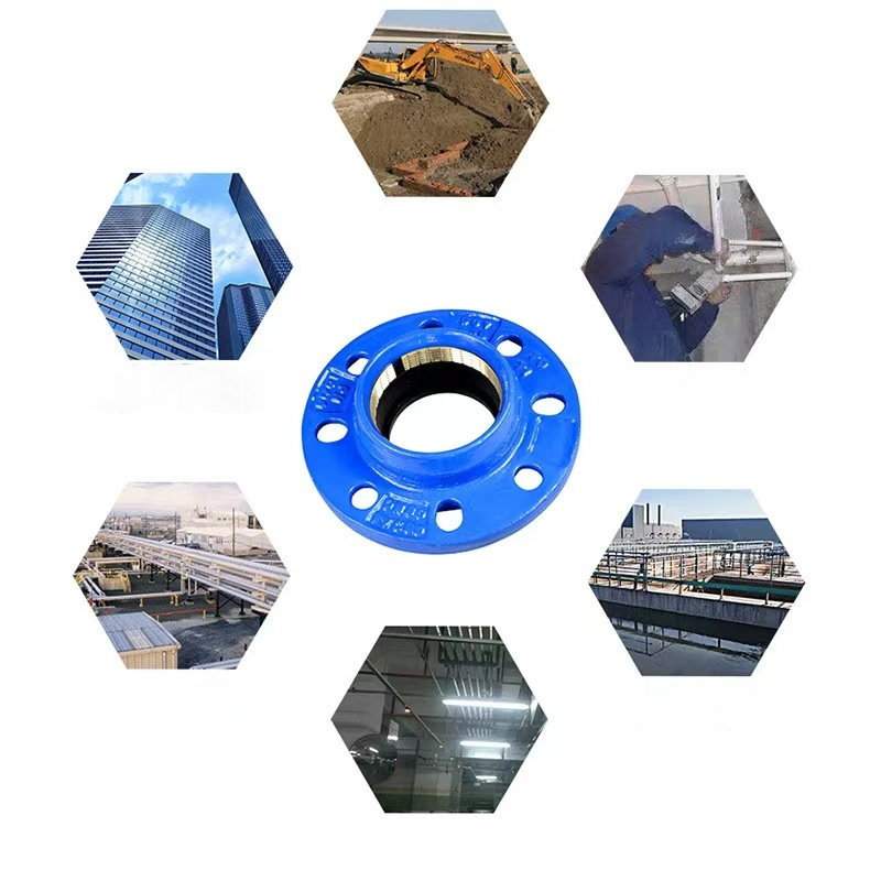 Ductile Iron Quick Adaptor with Copper Ring Seal, Wide Range