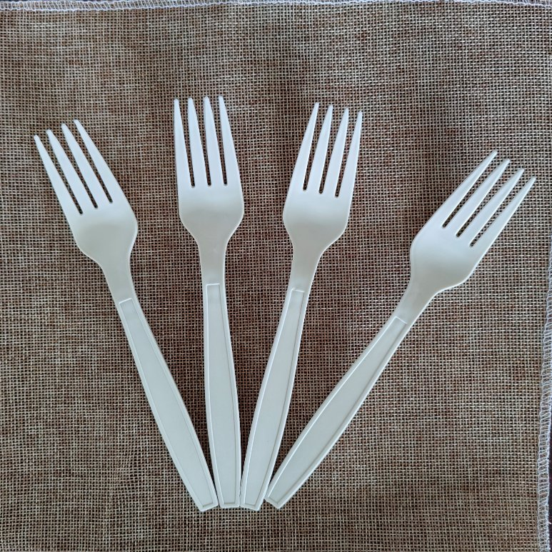 Eco-Friendly Dinnerware Cornstarch Fork Disposable Biodegradable Tableware