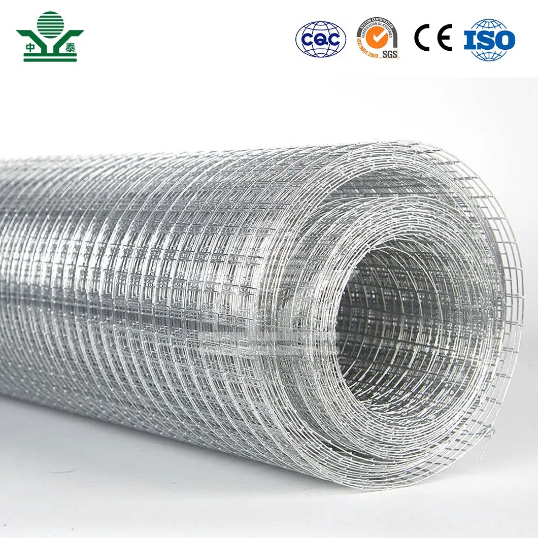 Zhongtai Welded Wire Mesh Roll Galvanized 20 Kg/Roll Wire Fence Rolls China Manufacturing 5 Foot Welded Wire Mesh Fence