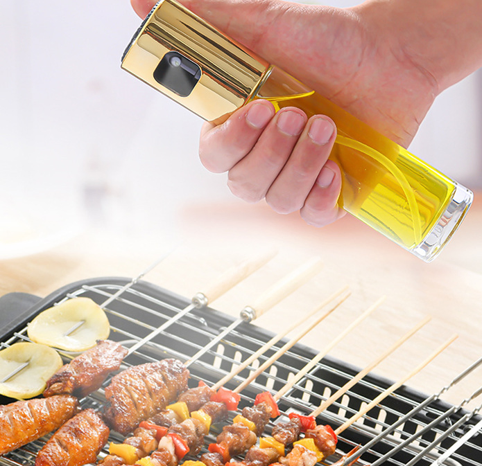 100ml Household Oil Spray Bottle Barbecue Oil Kettle Seasoning Bottle for Kitchen