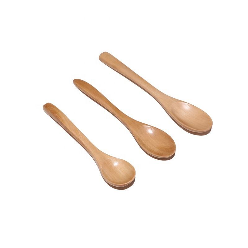 Customized Eco- Friendly Wooden Spoon High Quality Natural Wood Spoon for Family Portable Soup Set for Kids