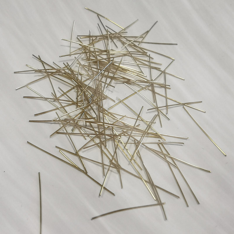 Micro Steel Fiber 0.22mm Diameter 2850MPa Tensile Strength
