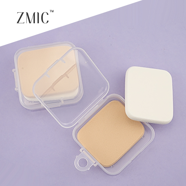 Empty Plastic Container for Non-Latex Powder Puff or Cosmetic Cotton Pads Storage