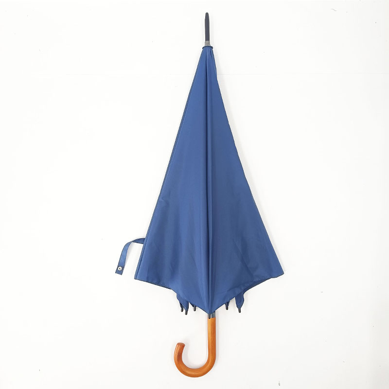 Navy Blue High Quality Golf Umbrella Black Fiberglass with Two Bones Large Windproof Auto Open Golf Umbrella