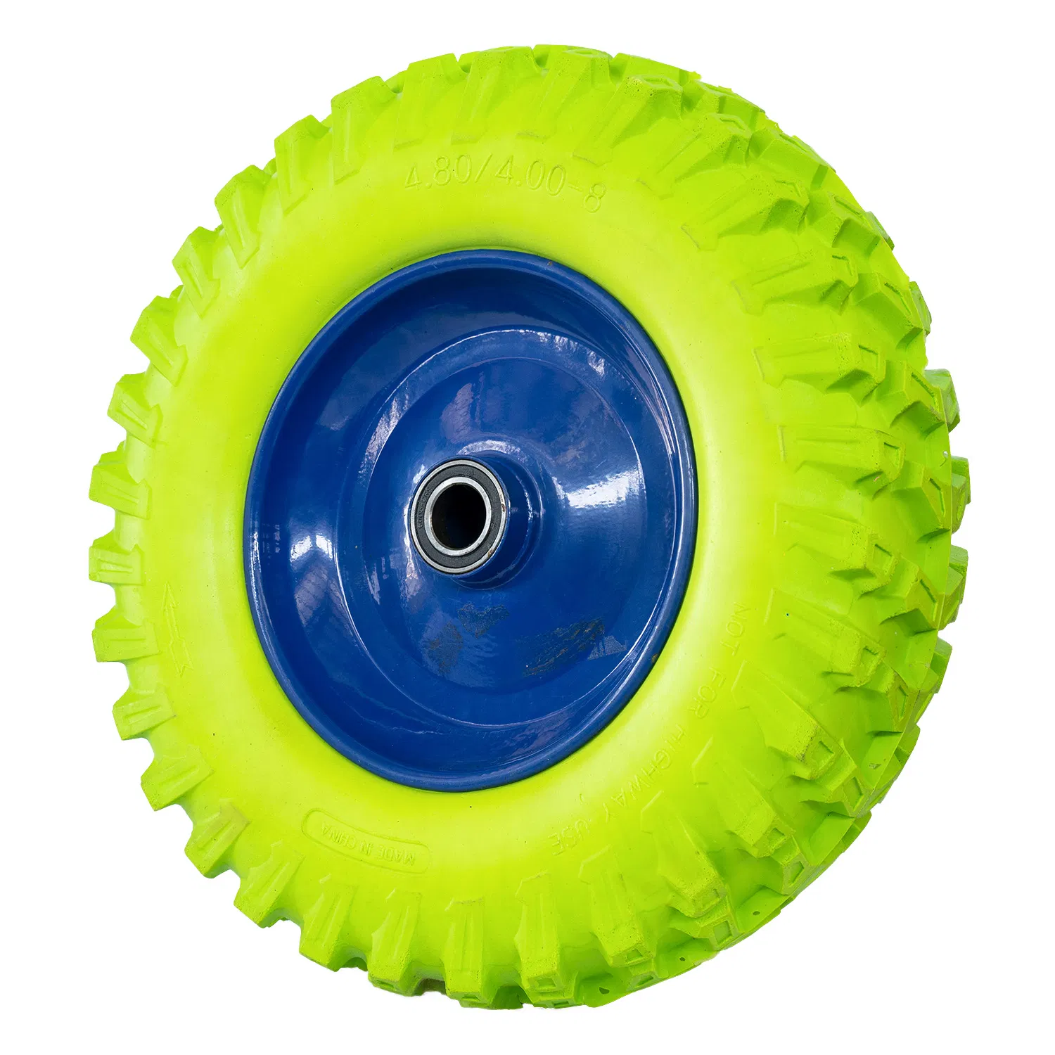 4.00-8 Flat-Free PU Wheel for Garden Cart & Trolley Solid Wheel and Accessories