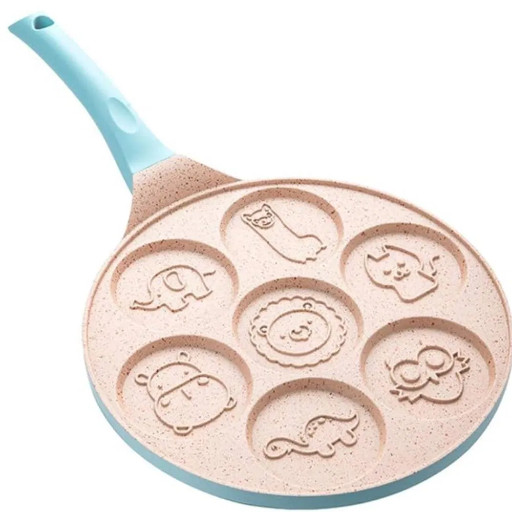 Pancake Pan 7-Cavity Cute Animals Pattern Non Stick Wbb26488