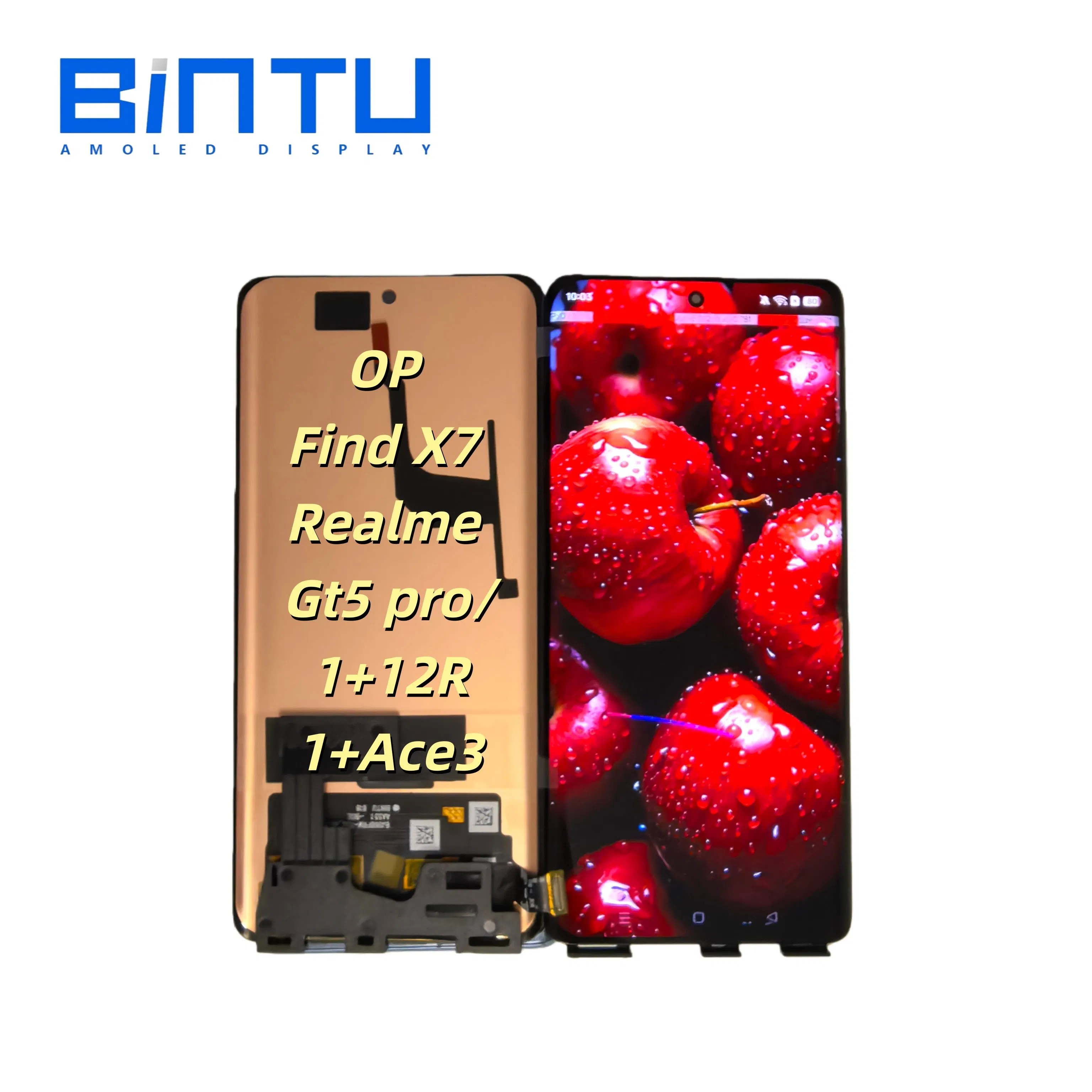 OLED-дисплей 6.78 дюйма для Oppo Find X7, Realme GT5 Pro, OnePlus 12R/Ace3