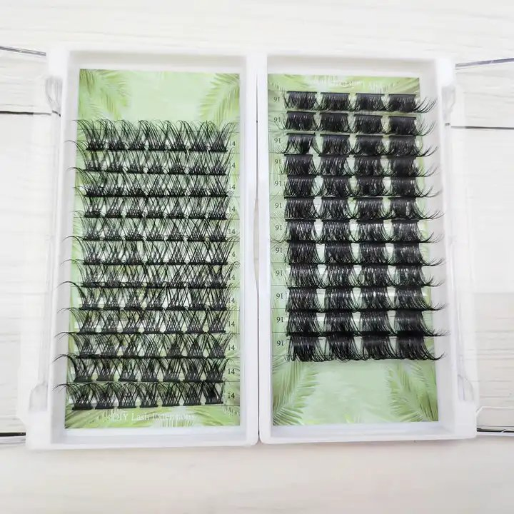 Private Label Cluster Lash Trays DIY Individuals Eyelash Extensions DIY Cluster Lashes Private Label