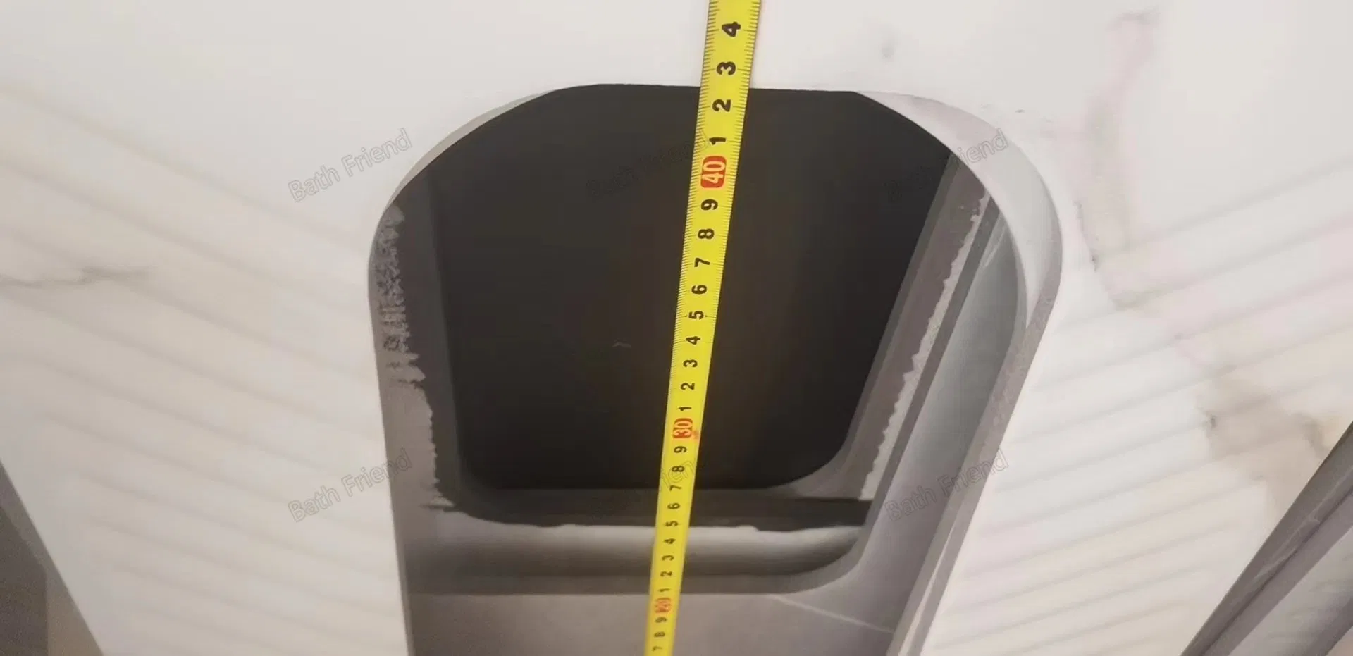 Bathroom Wc Black Rock Slab Squatting Pan Random Pattern Anti-Slip Stripes Squat Toilet Pan