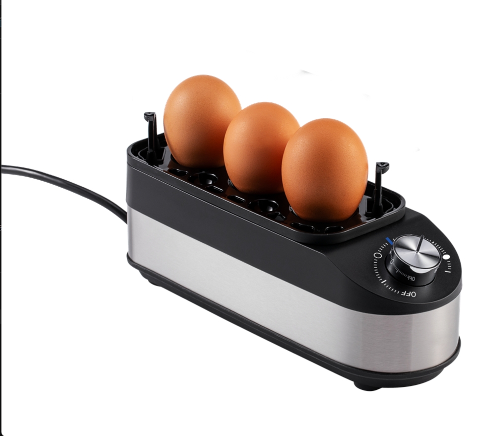 Electric Egg Cooker with Transparent Lid for Household with Timer. Anti-Dry.