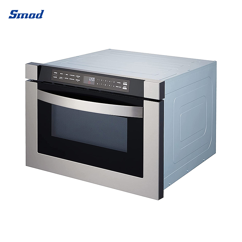 Smad 1.2cuft/34L Touch Button Drawer Built-in Microwave Oven