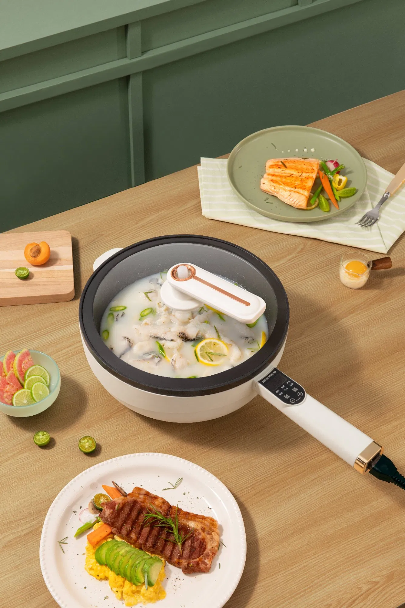 Smart Heat Technology Electric Skillet 30cm Fry Pan