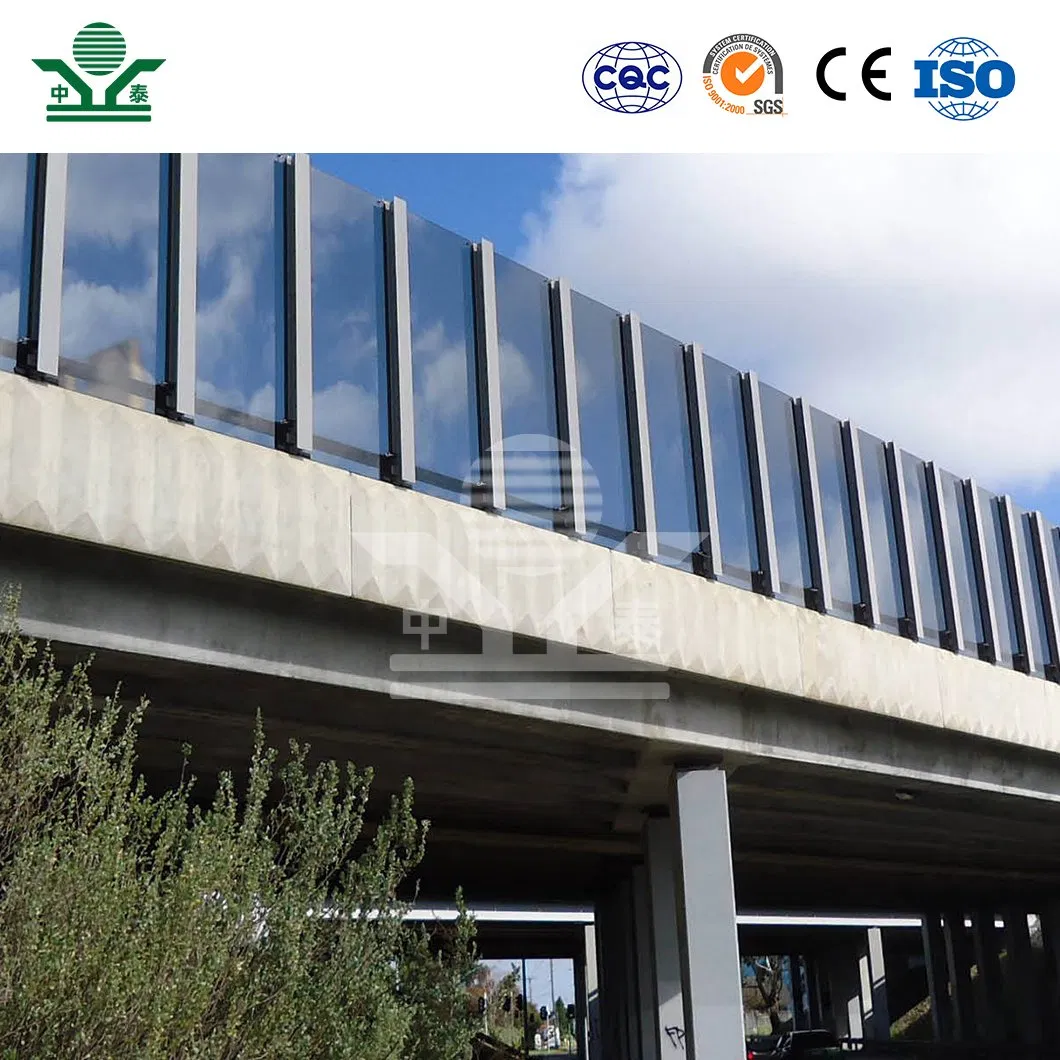 Zhongtai Fence Barrier China Suppliers Outdoor Noise Barrier 2960*500*80mm Viaduct Sound Barrier