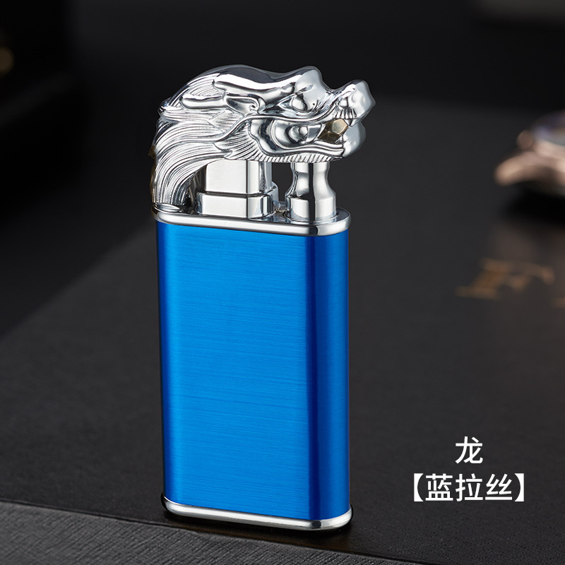 Windproof Dragon Torch Lighter Jet Double Flame Switchable Lighter