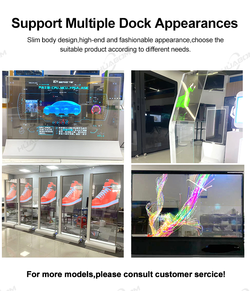 0/55 Inch OLED Screen Ads Transparent OLED Video Wall Touch Screen Stand Transparent OLED Touch Screen