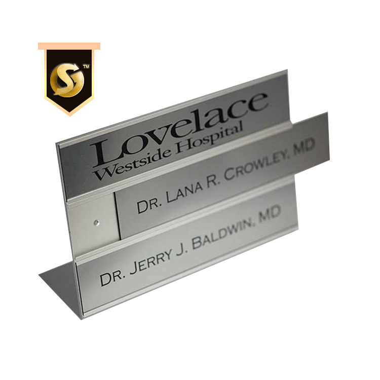 Custom Aluminum Hours Number Plates Name for Meeting Rooms