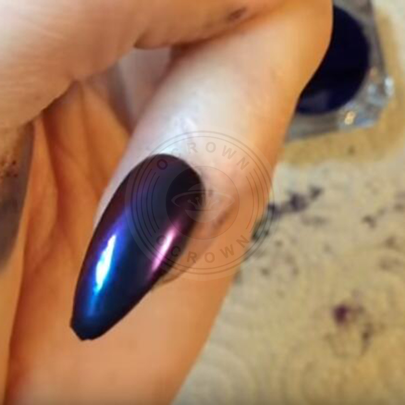 Acrylic Chameleon Mirror Chrome Powder Pigment for Nail Gel Polish