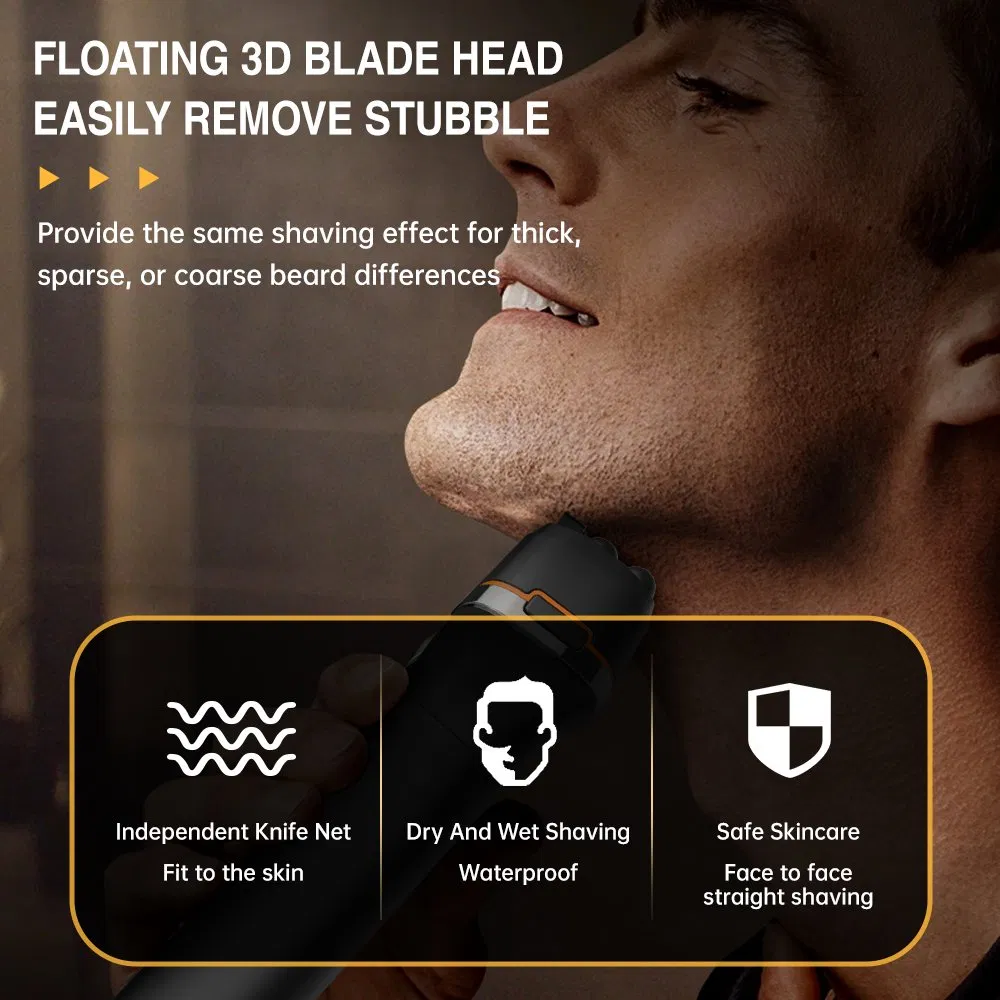 Lilipro S3 Electric Shaver for Men, Rechargeable and Cordless Razor, Black Wet and Dry, Foil Shaver