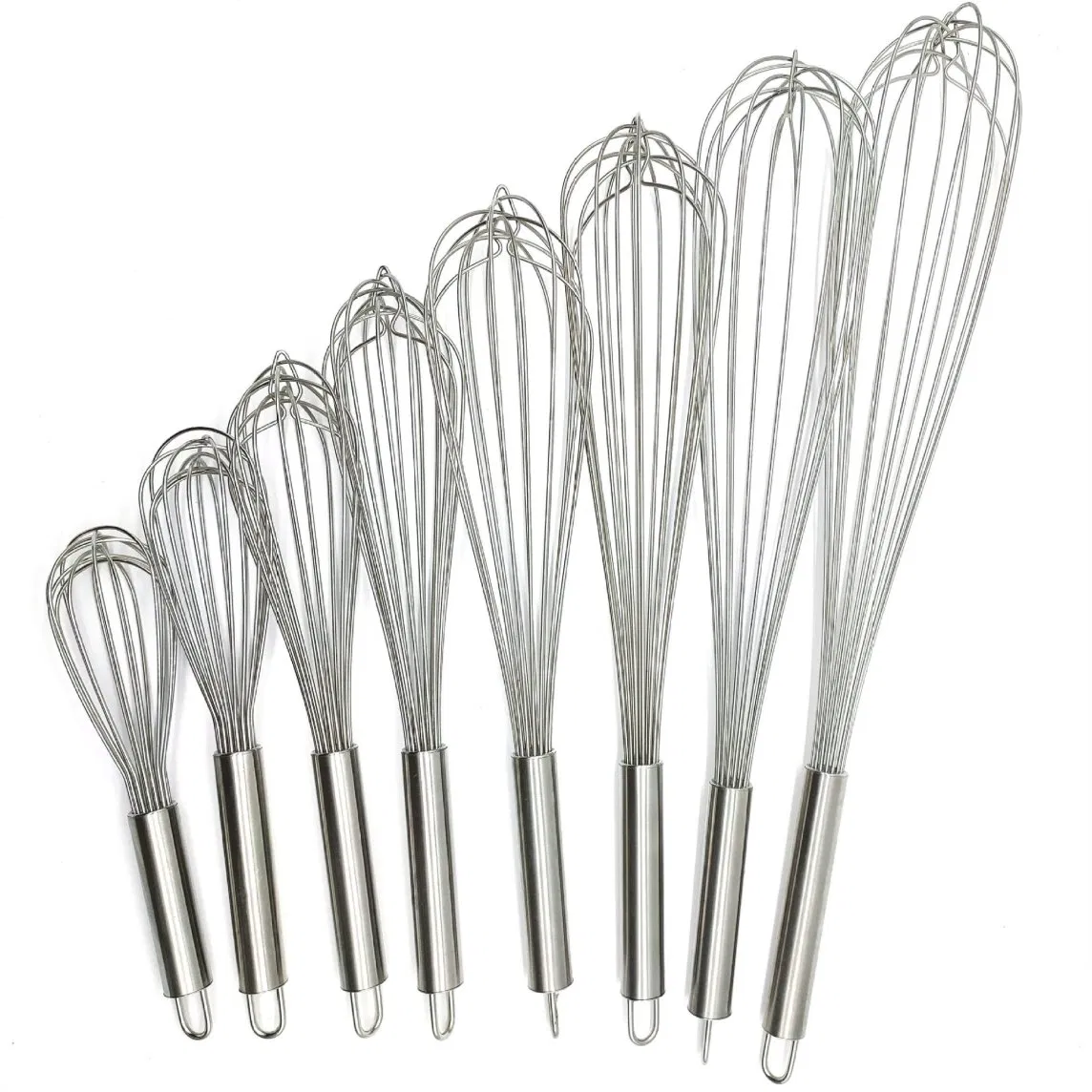 24 Inch Baking Kitchen Tools Handle Beater Stainless Steel Egg Whisk
