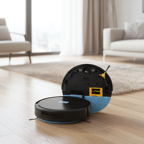 Powerful Suction 2000PA Wet and Dry Intelligent Gyro Robot Vacuum Cleaner