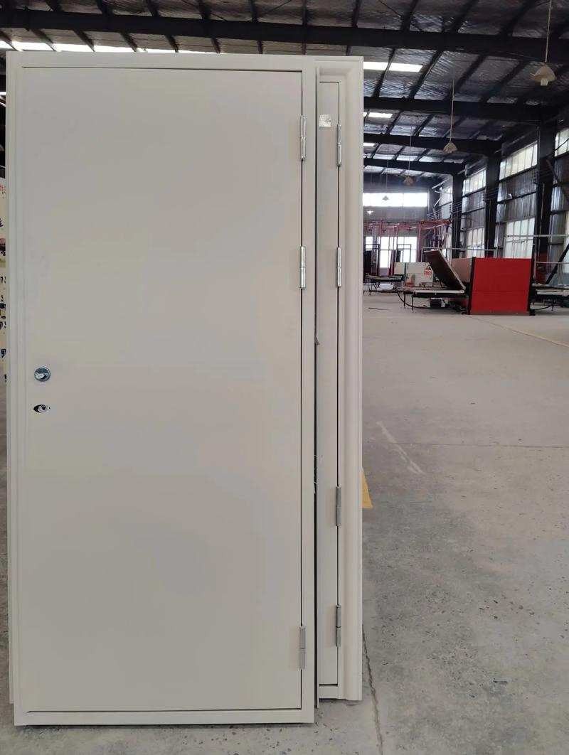 Security Fireproof Door with Wooden MDF Stainless Steel Fitted Lock