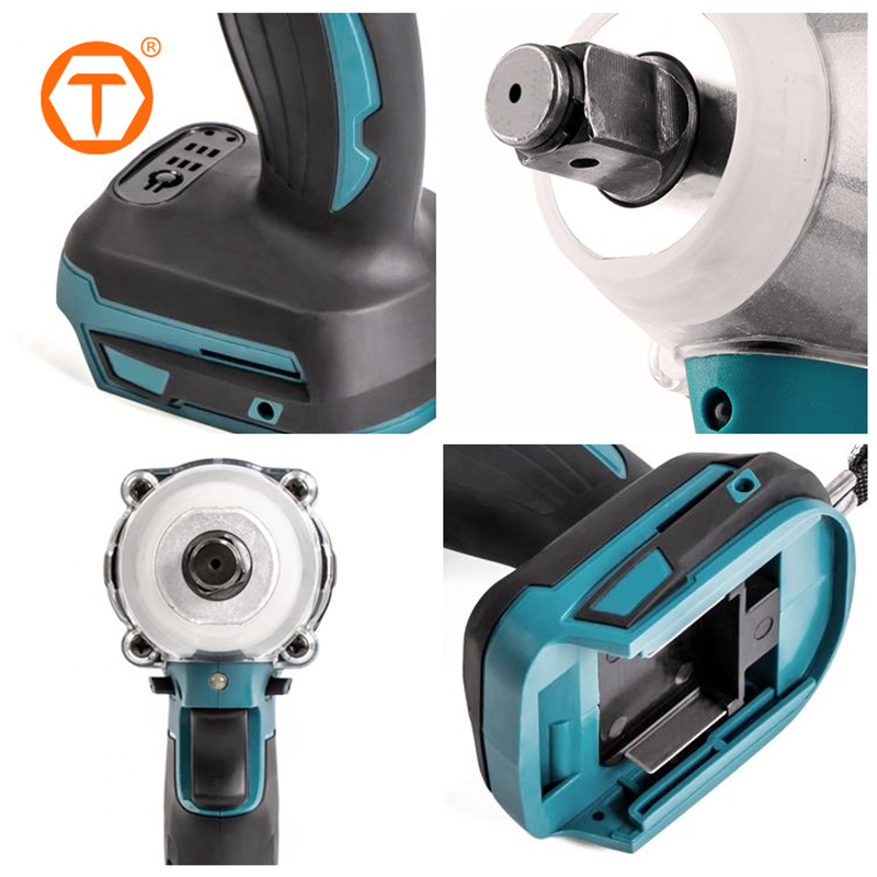 300nm 21V Cordless 1/2 Inch Portable Brushless Electrical Car Impact Wrench for Tire