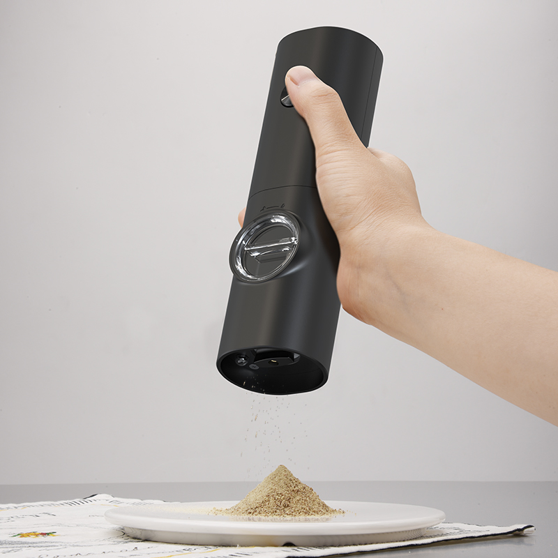 Handheld Electric Pepper and Salt Mill Grinder Adjustable Mill Automatic Pepper Grinder Seasonings Crusher