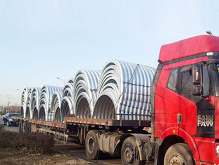 Bridge Assemble Galvanized Metal Tunnel Steel Culvert Pipe 2m Diameter Drainage Culvert Metal Pipe