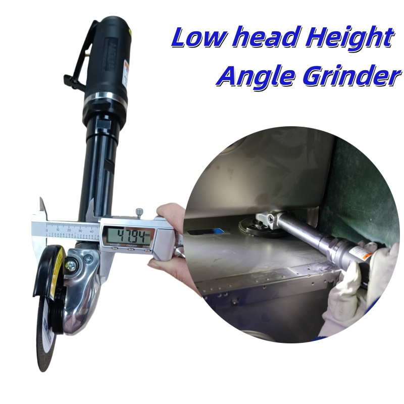 Пневматическая угловая шлифмашина с удлиненным валом