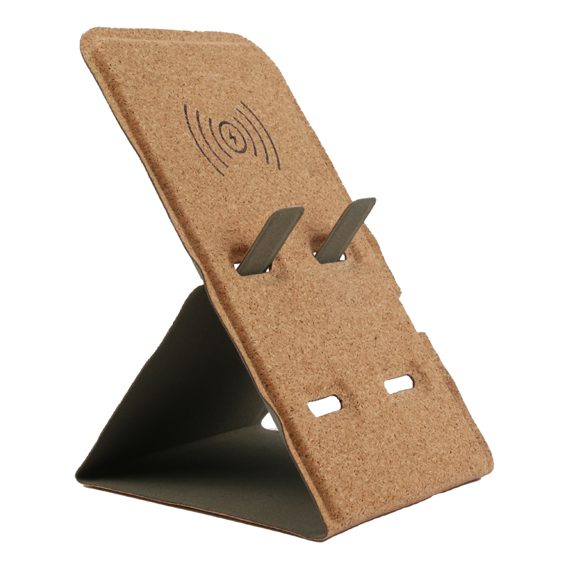 Беспроводная зарядка-подставка из пробки 5W/10W