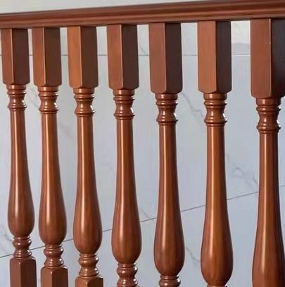 Staircase Solid Wood Column Paint Stair Handrail Bay Window Guardrail Indoor Home