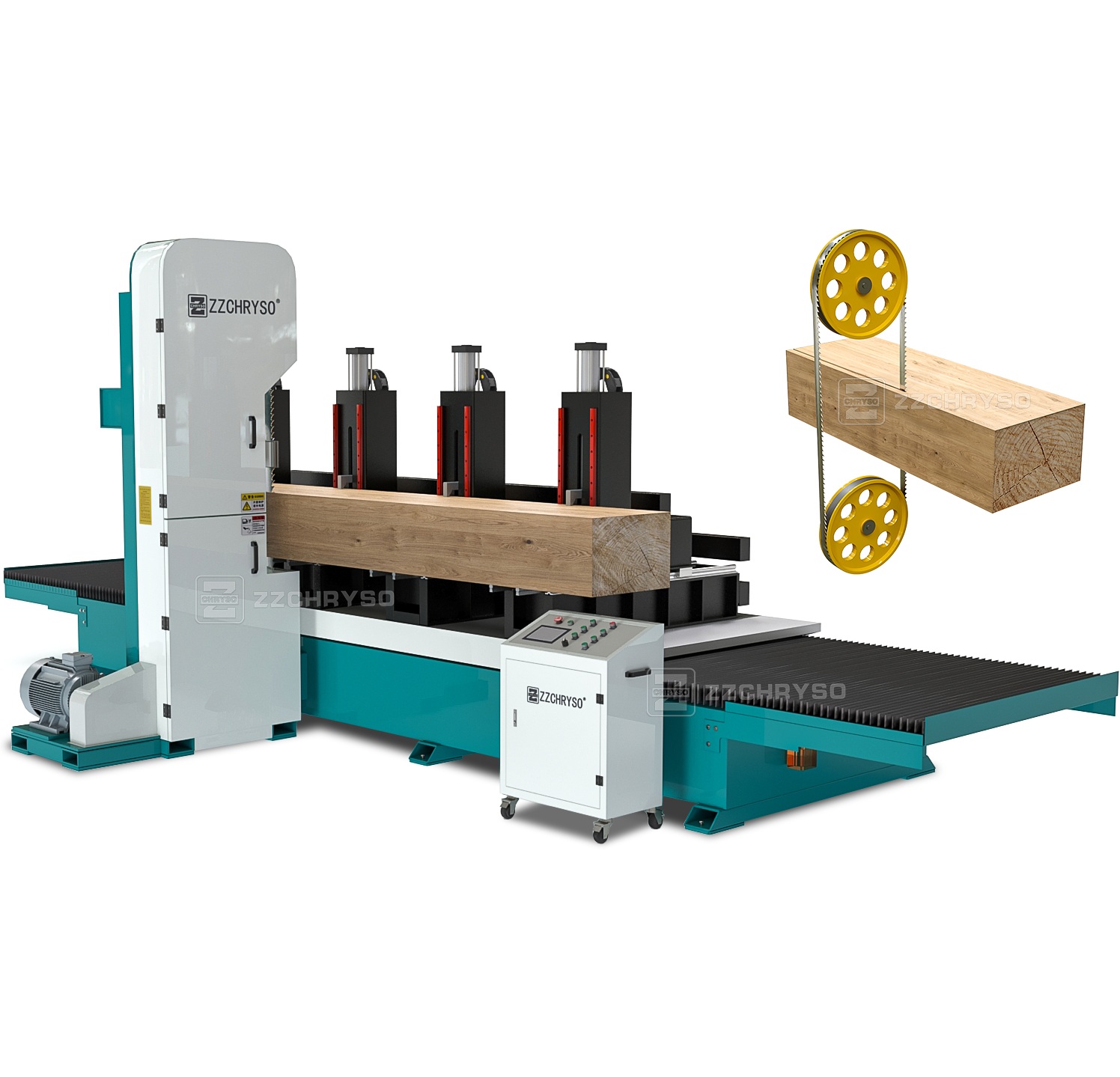 Ленточная пила по металлу вертикальная автоматическая CNC