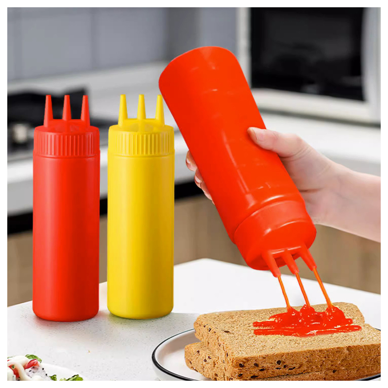 High Quality Chocolate Ketchup Dressing Squeeze Bottle Sauce Dispenser for Kitchen