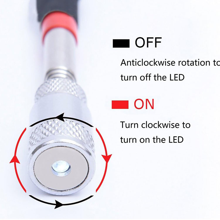 Магнитный телескопический подъемник с подсветкой