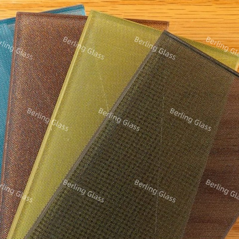 100% Polyester Wired Glass Superior Laminating Fabric PVB EVA Pet Fiber Glass