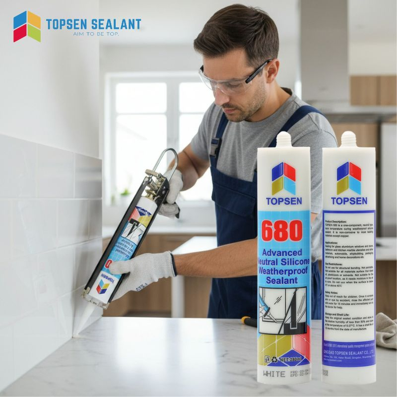 Flexible 680 Neutral Silicone Sealant for Gaps, Cracks & Joints